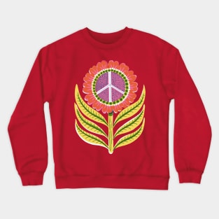 Peace Flower Crewneck Sweatshirt